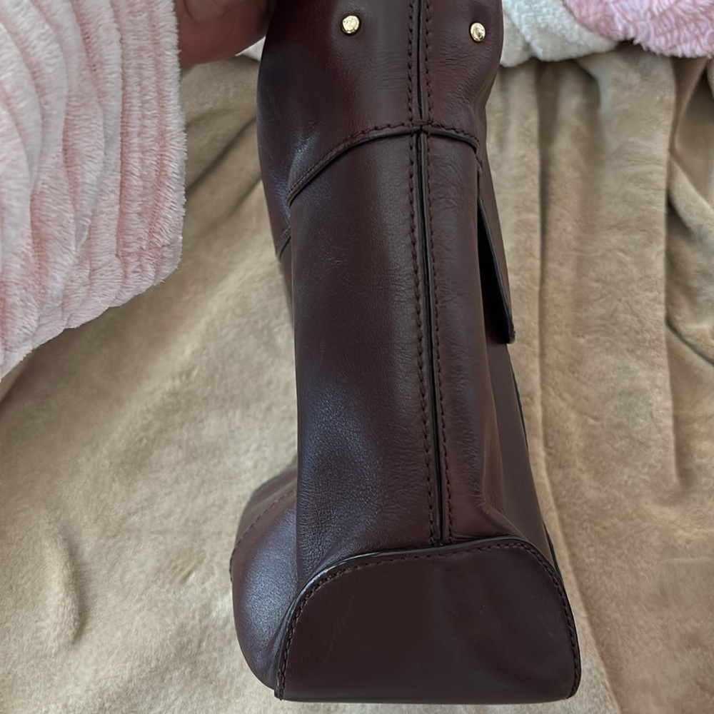 Kate Spade Vintage dark brown leather shoulder bag. Excellent condition. - Picture 6 of 8